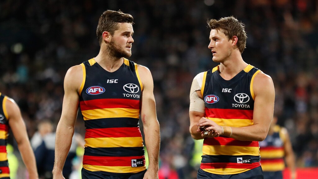Brad-and-Matt-Crouch.jpg Brad and Matt Crouch are prolific ball-winners for the Crows - AFL,Adelaide Crows,Brad Crouch,Matt Crouch,Scott Camporeale,Tag-Trade,Trade